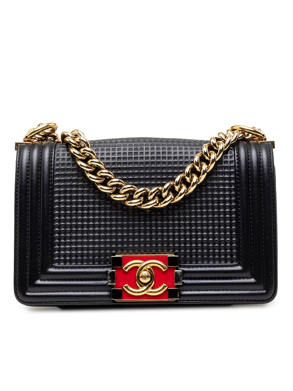 Chanel Boy Flap Bag Cube Embossed #327395C32B